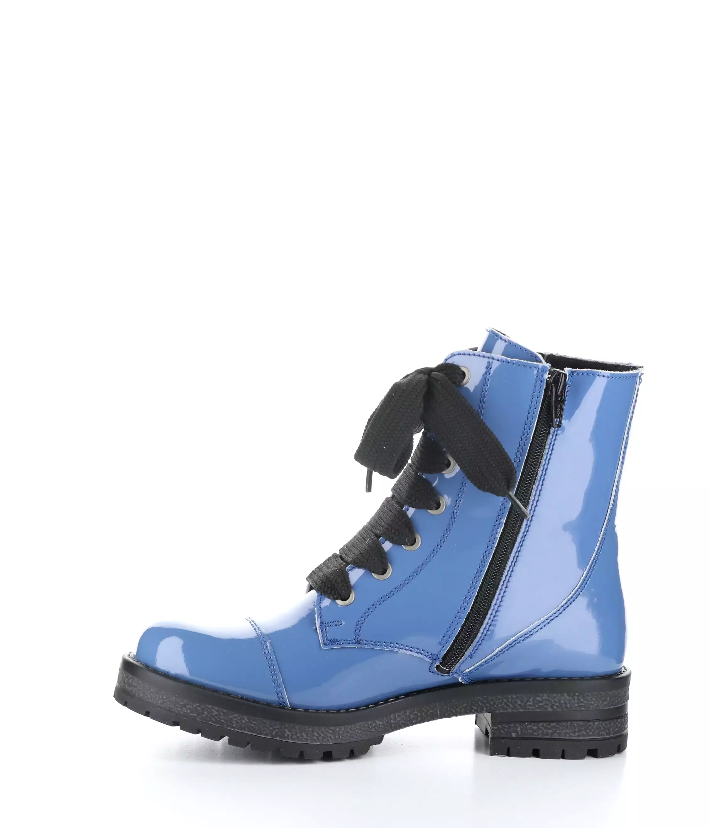 PAULIE PERRY BLUE Round Toe Boots