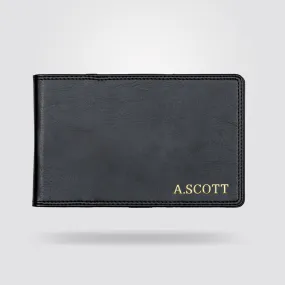 Personalised Premium Golf Scorecard Holder (Black)