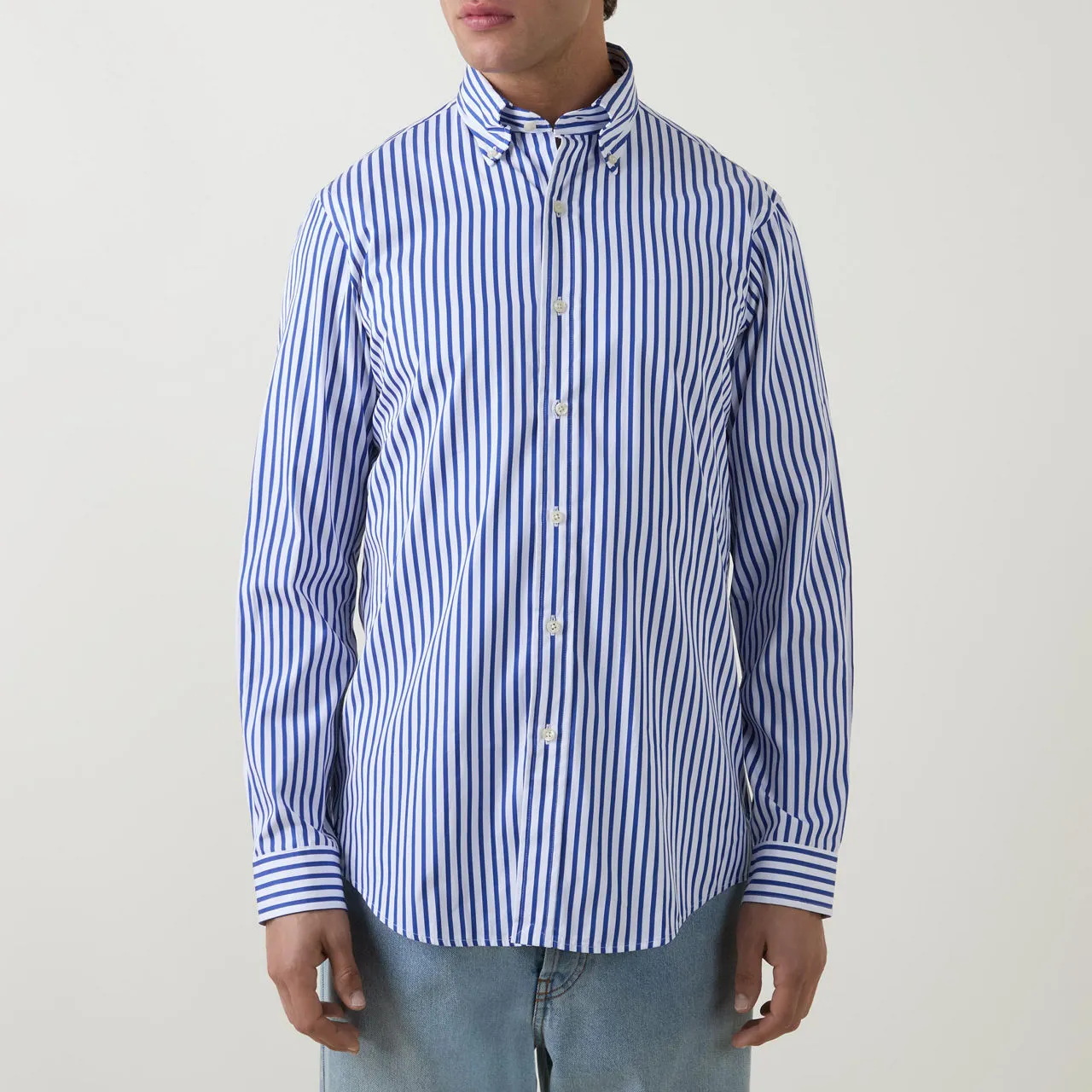 POLO RALPH LAUREN Classic Striped Shirt - Blue