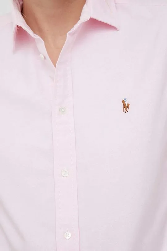 Polo Ralph Lauren cotton shirt women's pink color