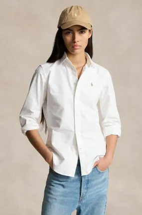 Polo Ralph Lauren cotton shirt women's white color