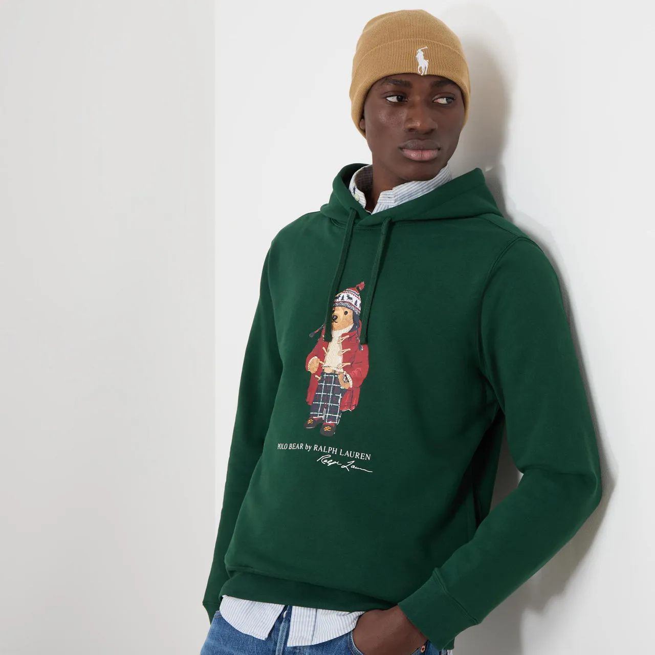 POLO RALPH LAUREN Holiday Bear Hoodie - Green