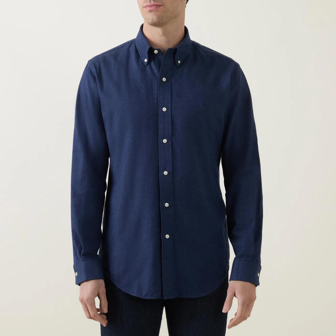 POLO RALPH LAUREN Soroan Brushed Button-Down Shirt - Navy