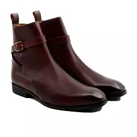 Pomona - Men's Oxblood Patina Calf Leather Jodhpur Boot