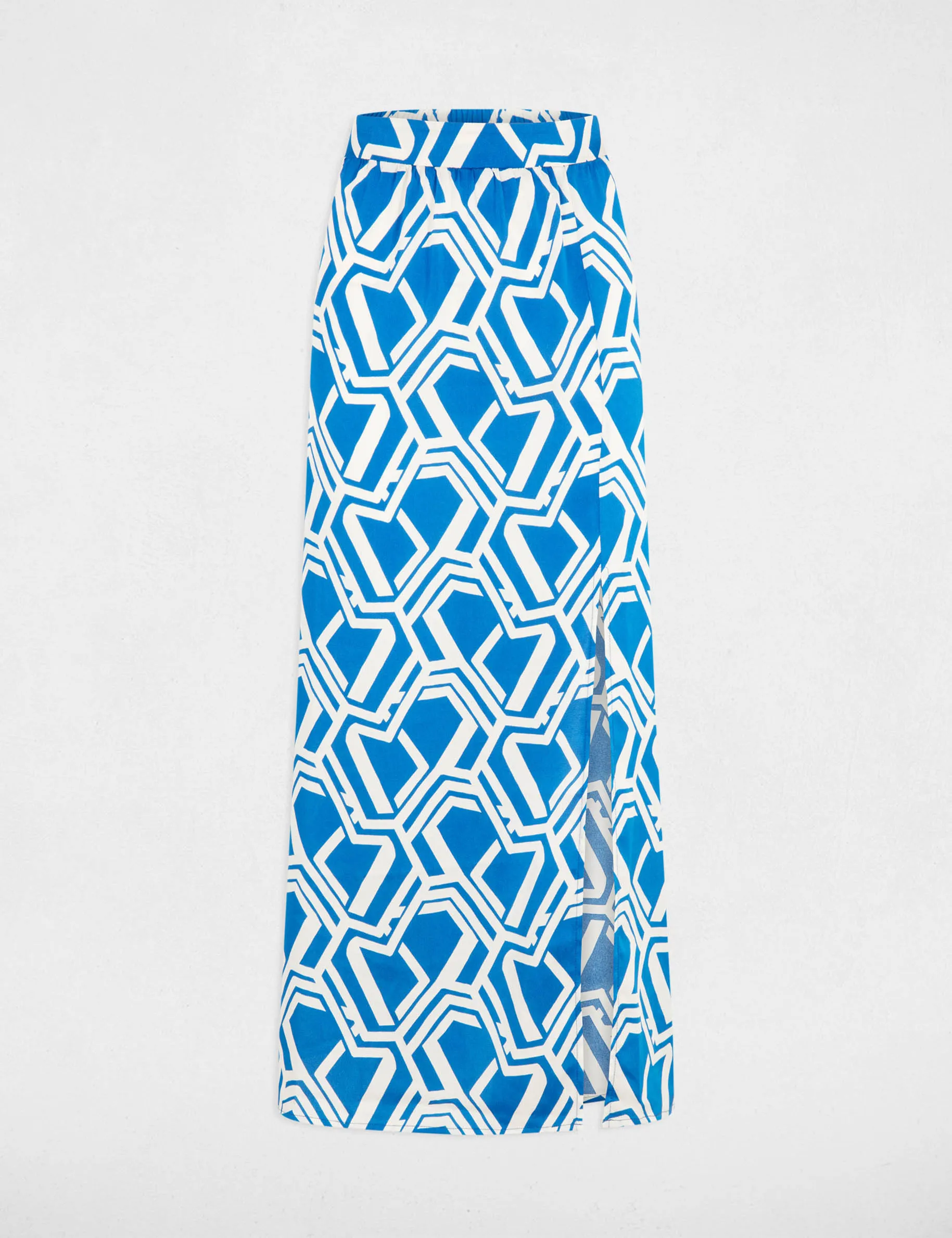 Printed A-line maxi skirt multicolored women