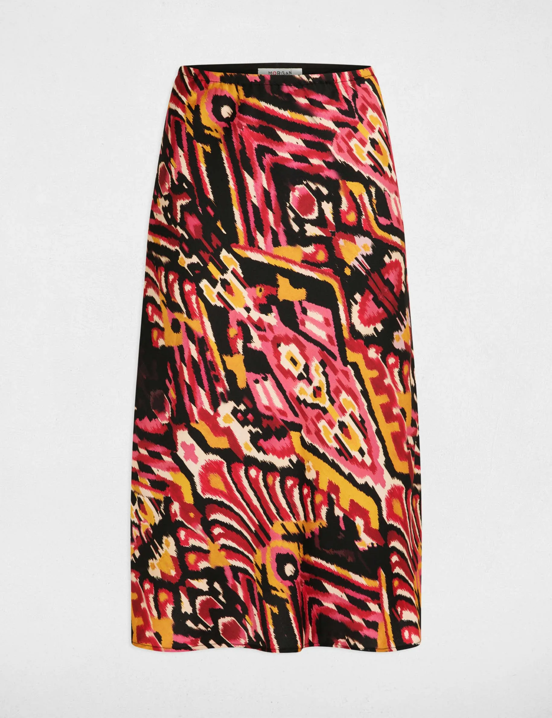 Printed straight skirt multicolored women