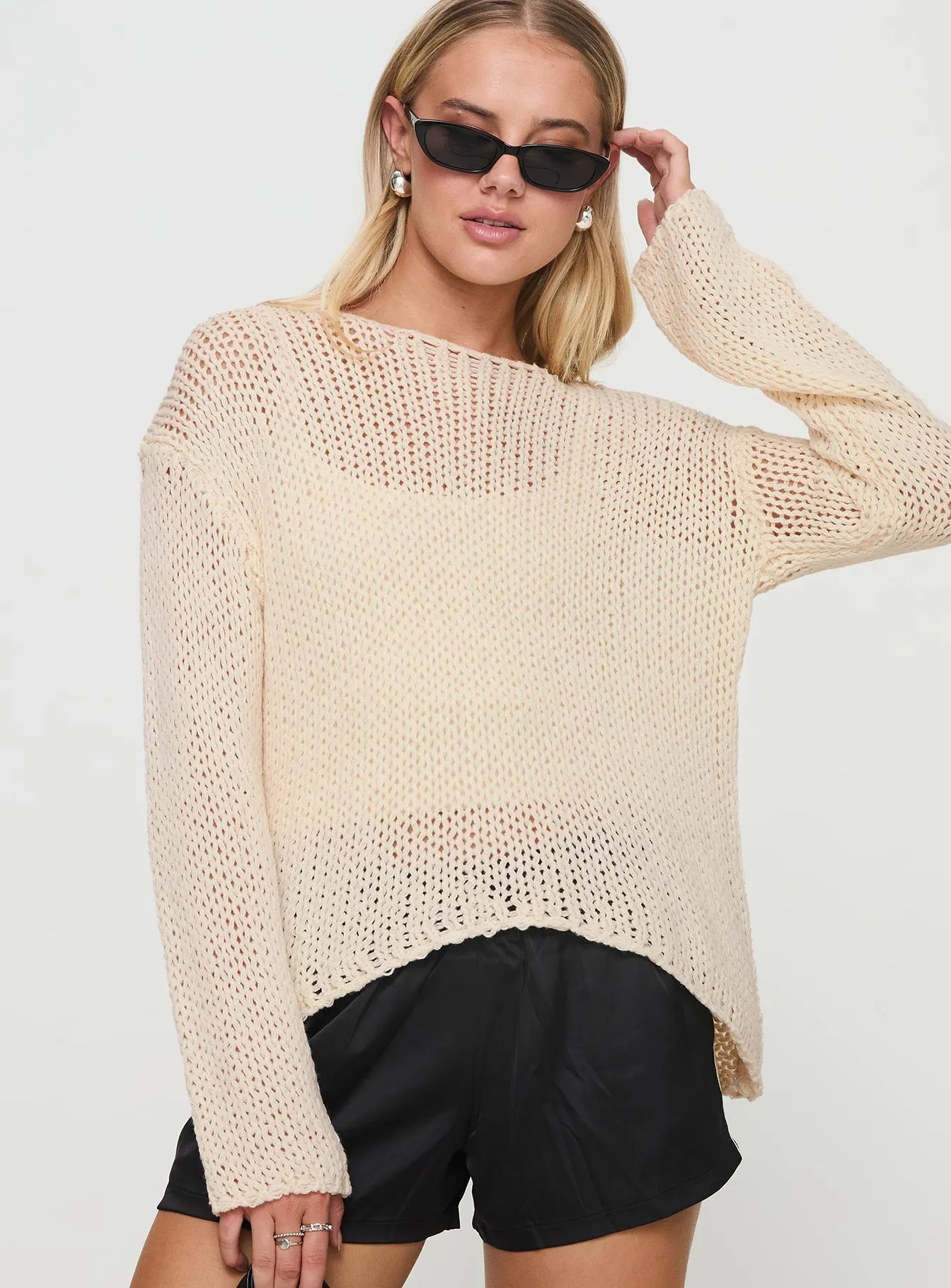 Protea Knit Sweater Beige