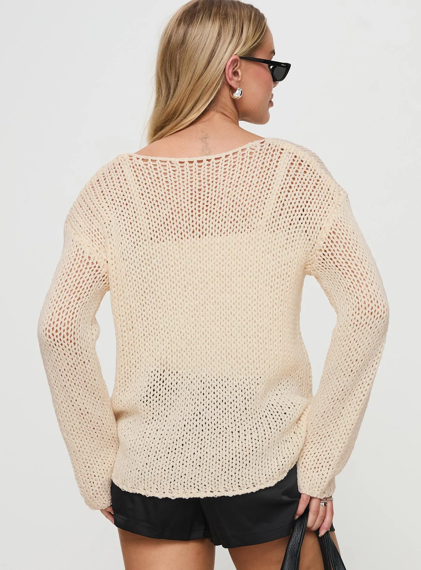 Protea Knit Sweater Beige