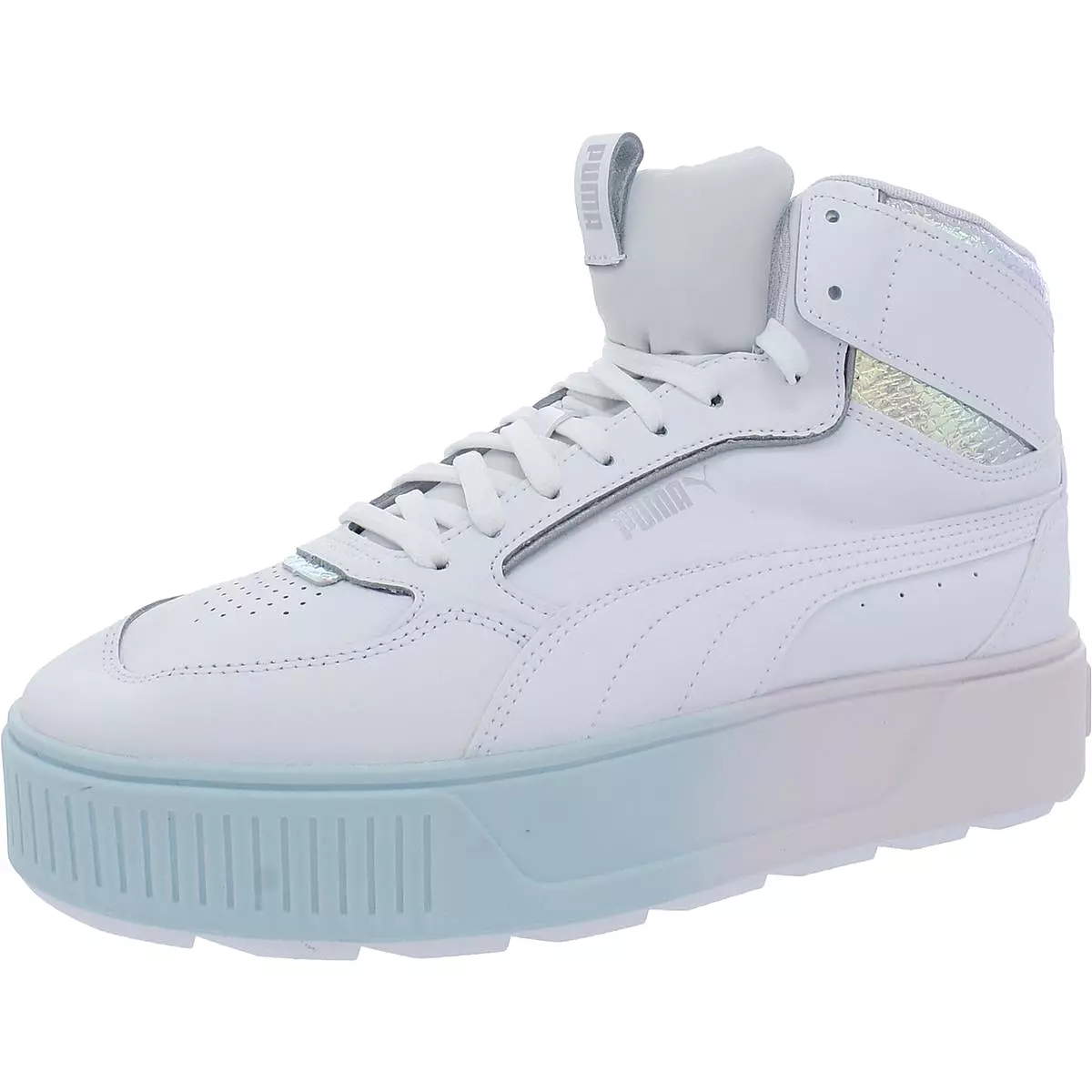 Puma Womens Karmen Leather Lifestyle High-Top Sneakers