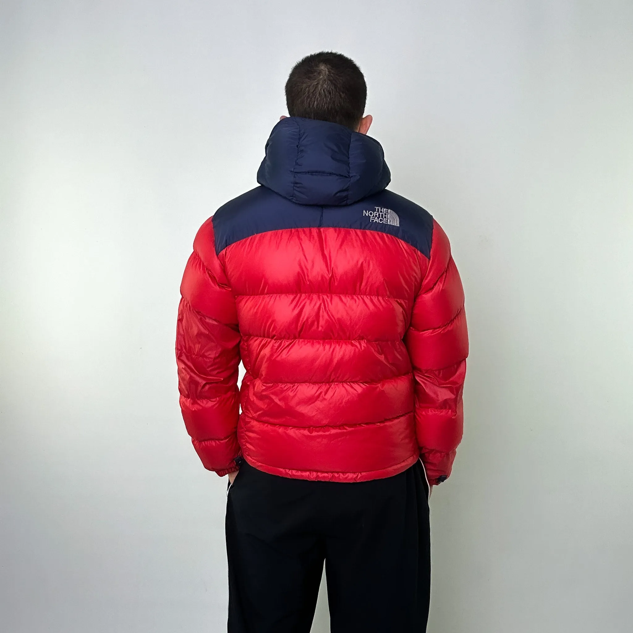 Red 90s The North Face 700 Series Puffer Jacket Coat (M)