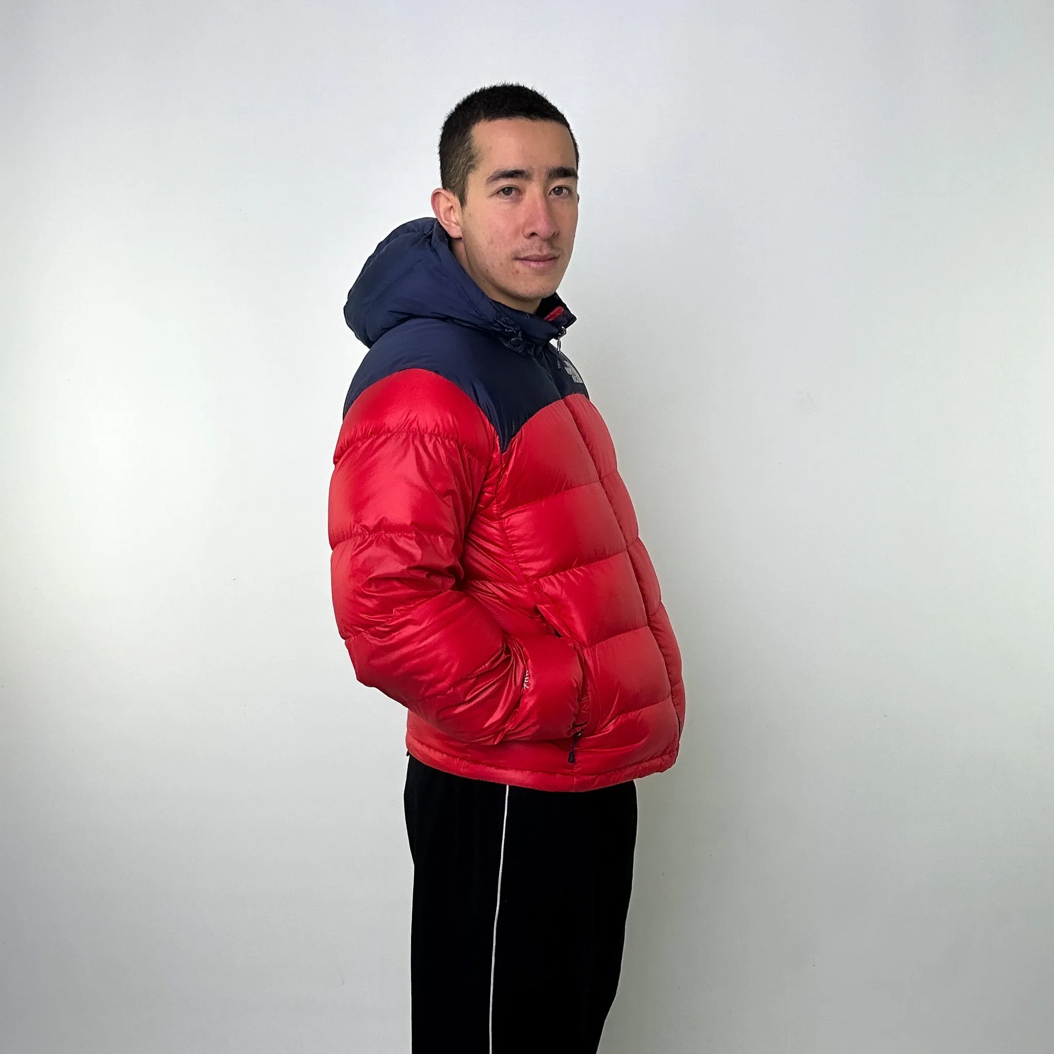 Red 90s The North Face 700 Series Puffer Jacket Coat (M)