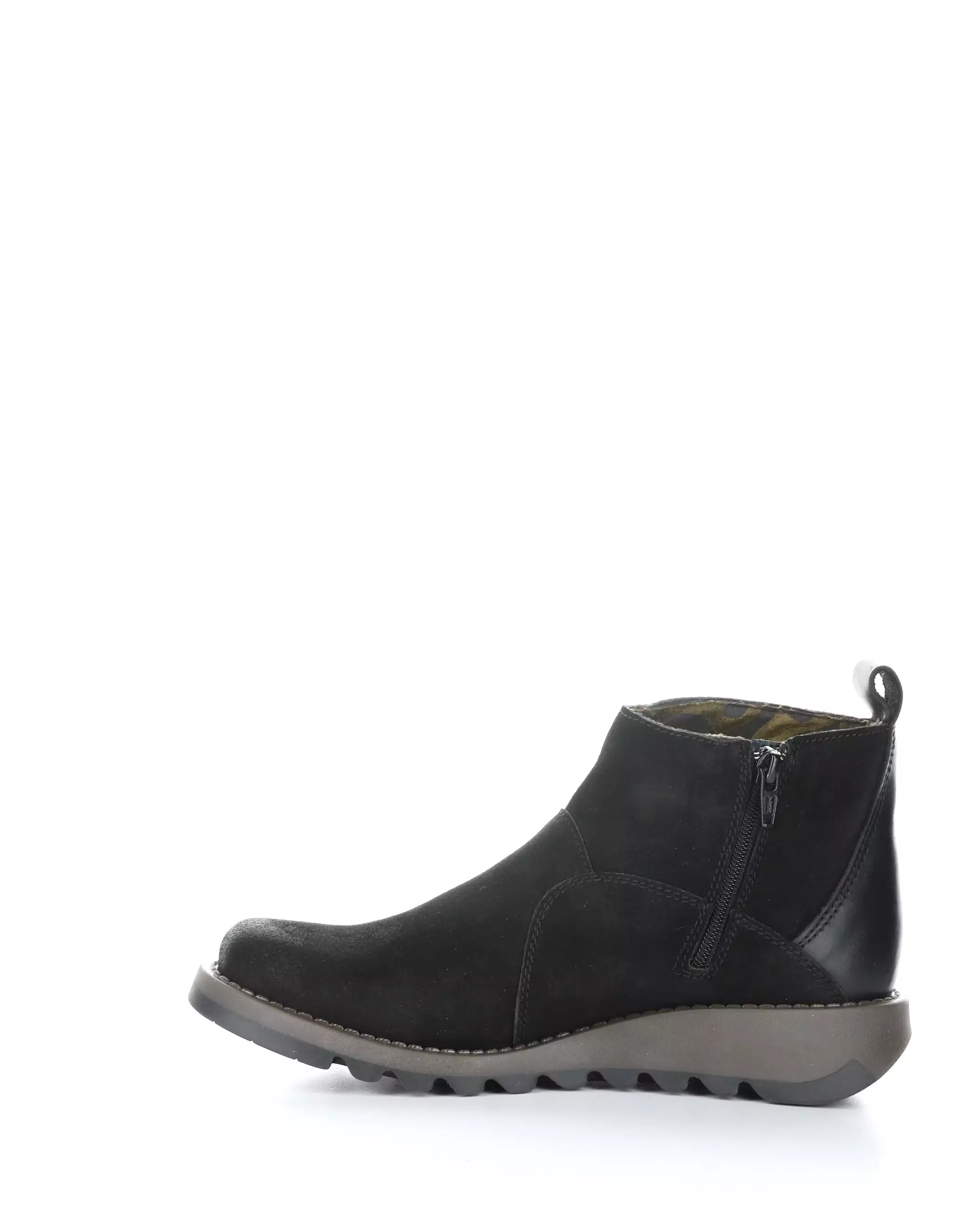 SELY918FLY 004 BLACK Round Toe Boots