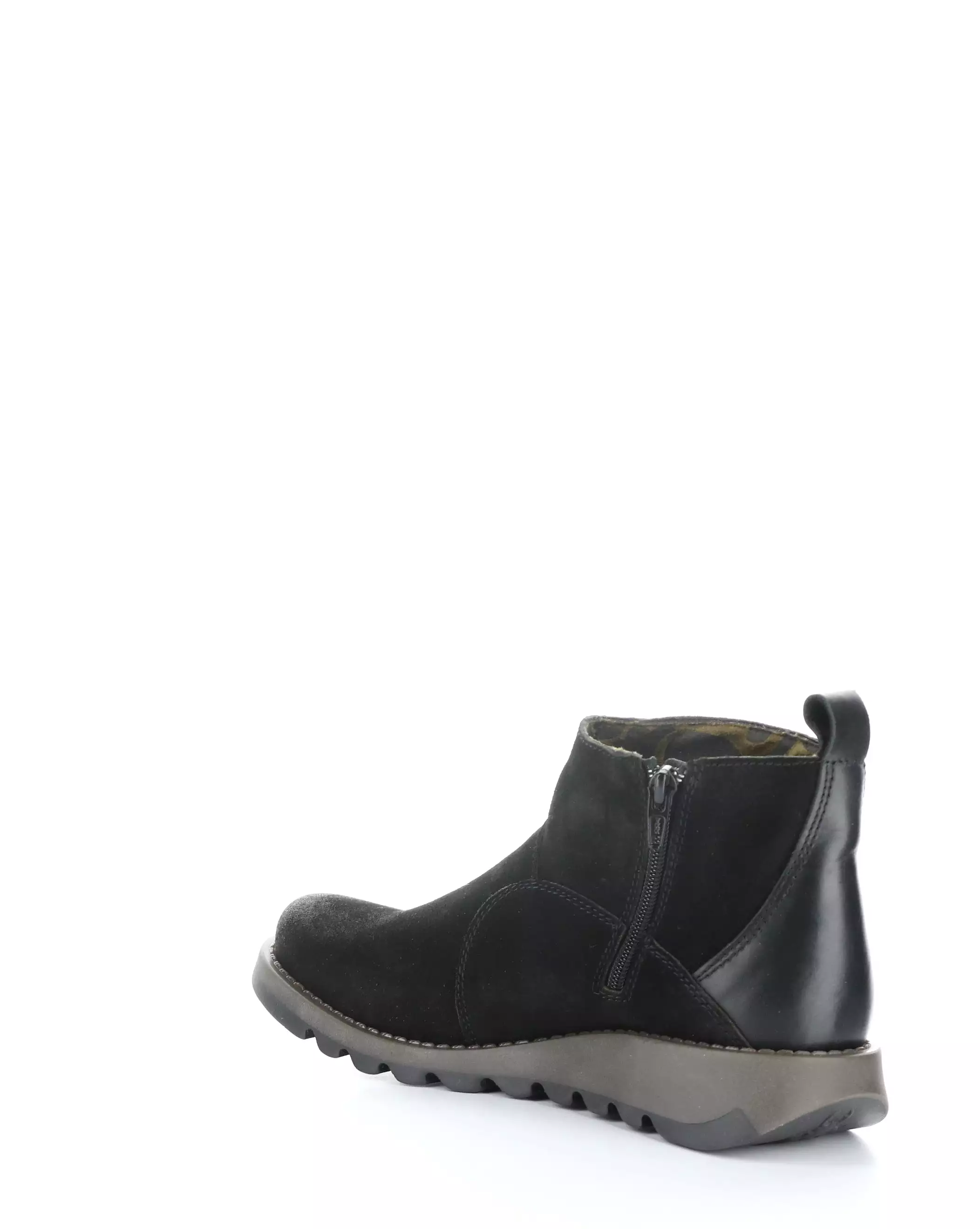 SELY918FLY 004 BLACK Round Toe Boots