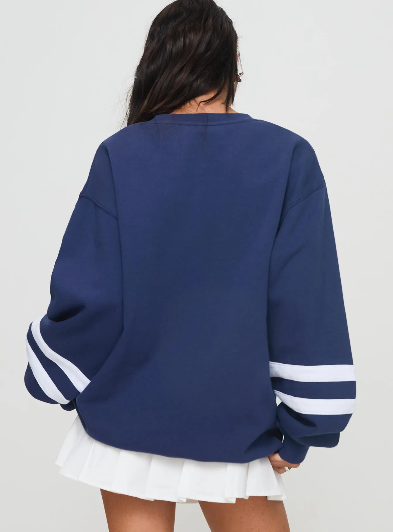 Snoopy Star Tennis Club Sweater Navy