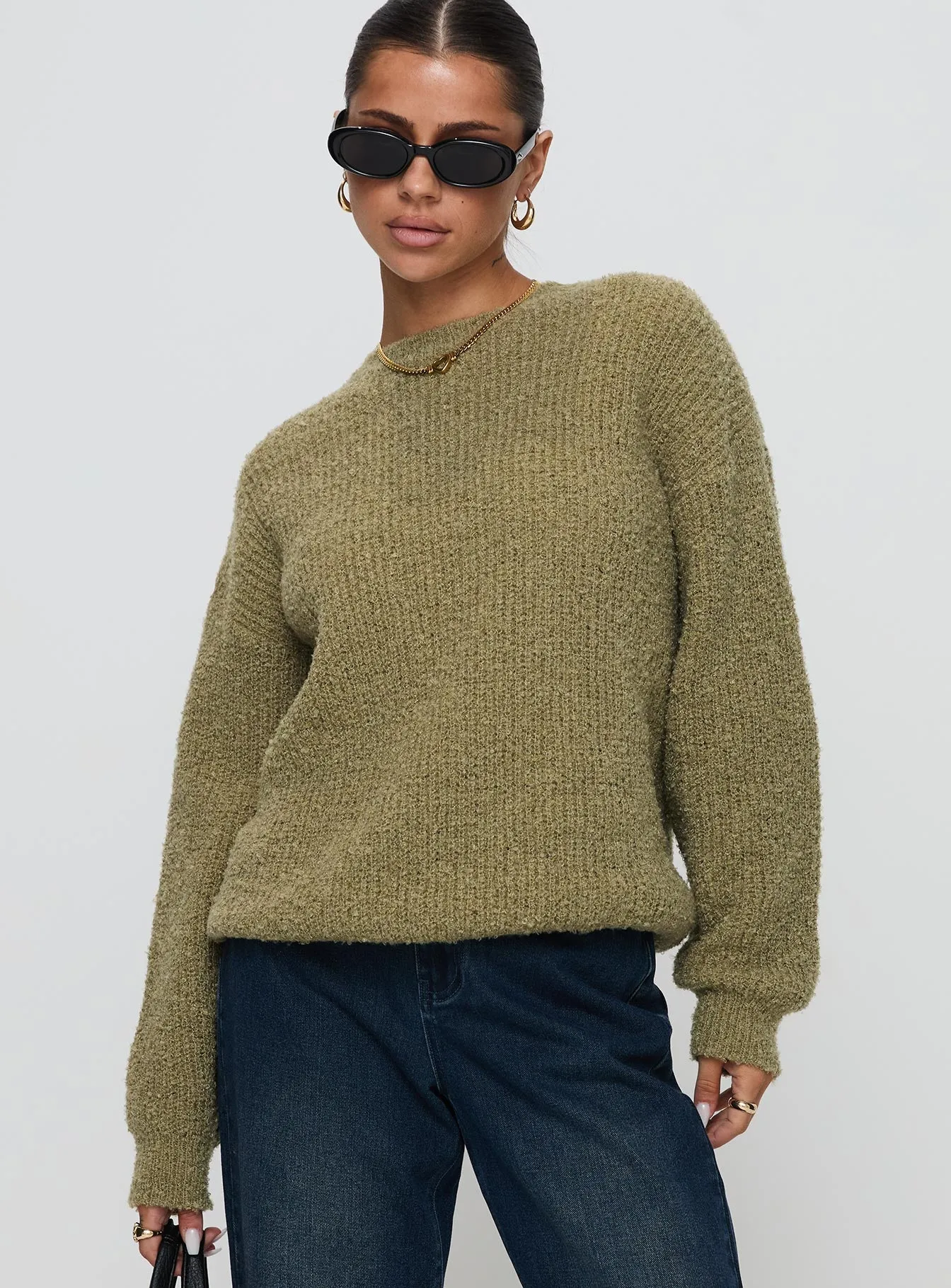 South End Knit Sweater Khaki