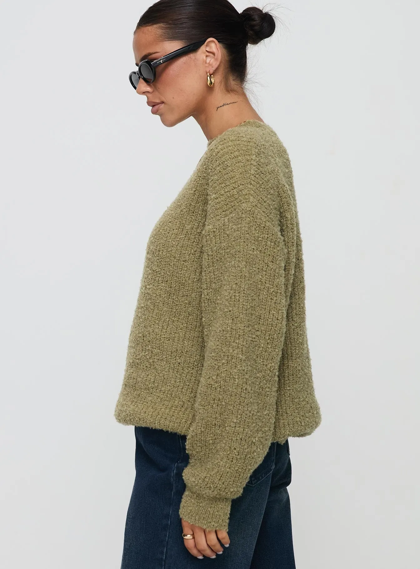 South End Knit Sweater Khaki