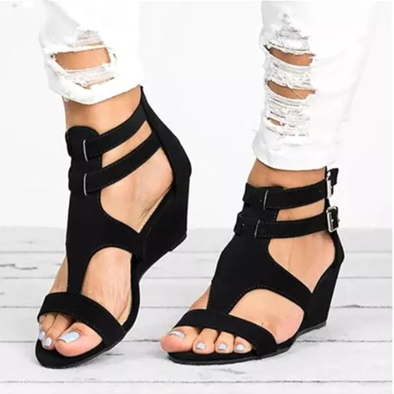 Strap Wedge Sandals