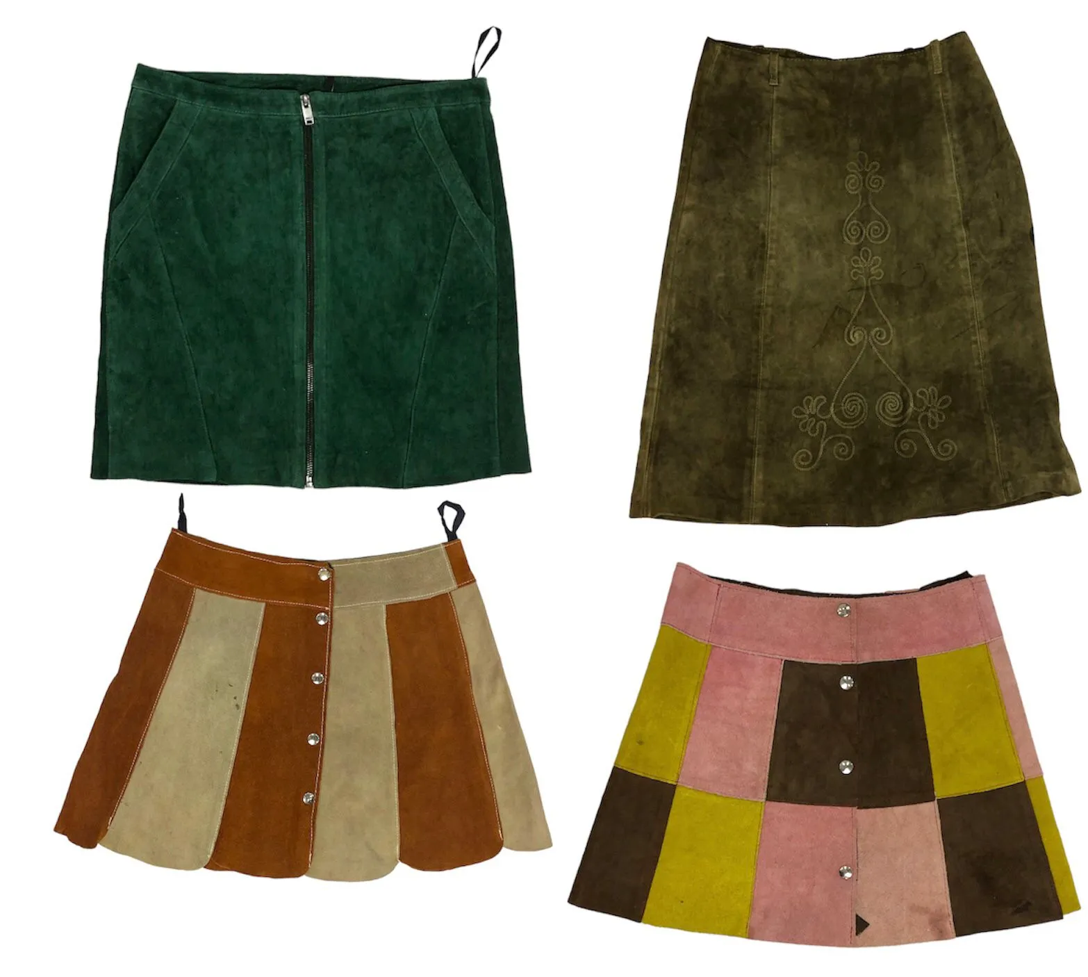 Suede Dream: Y2K Mini Skirt 