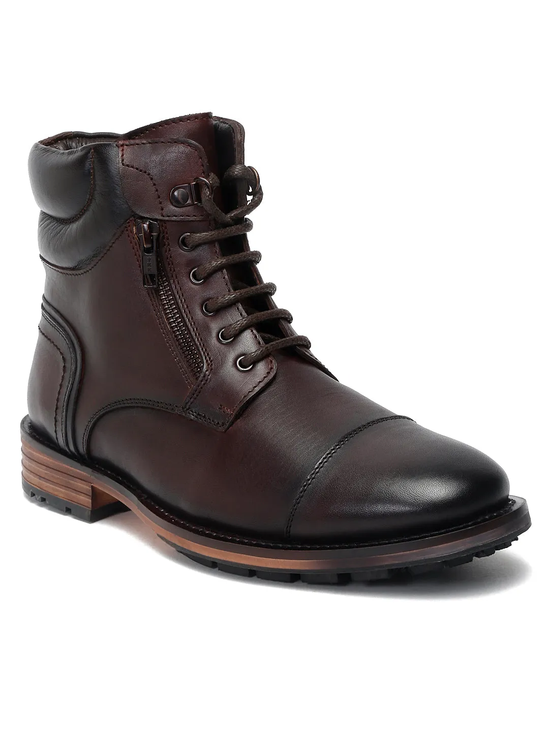 Teakwood Leather Men Lace-up Regular Boot