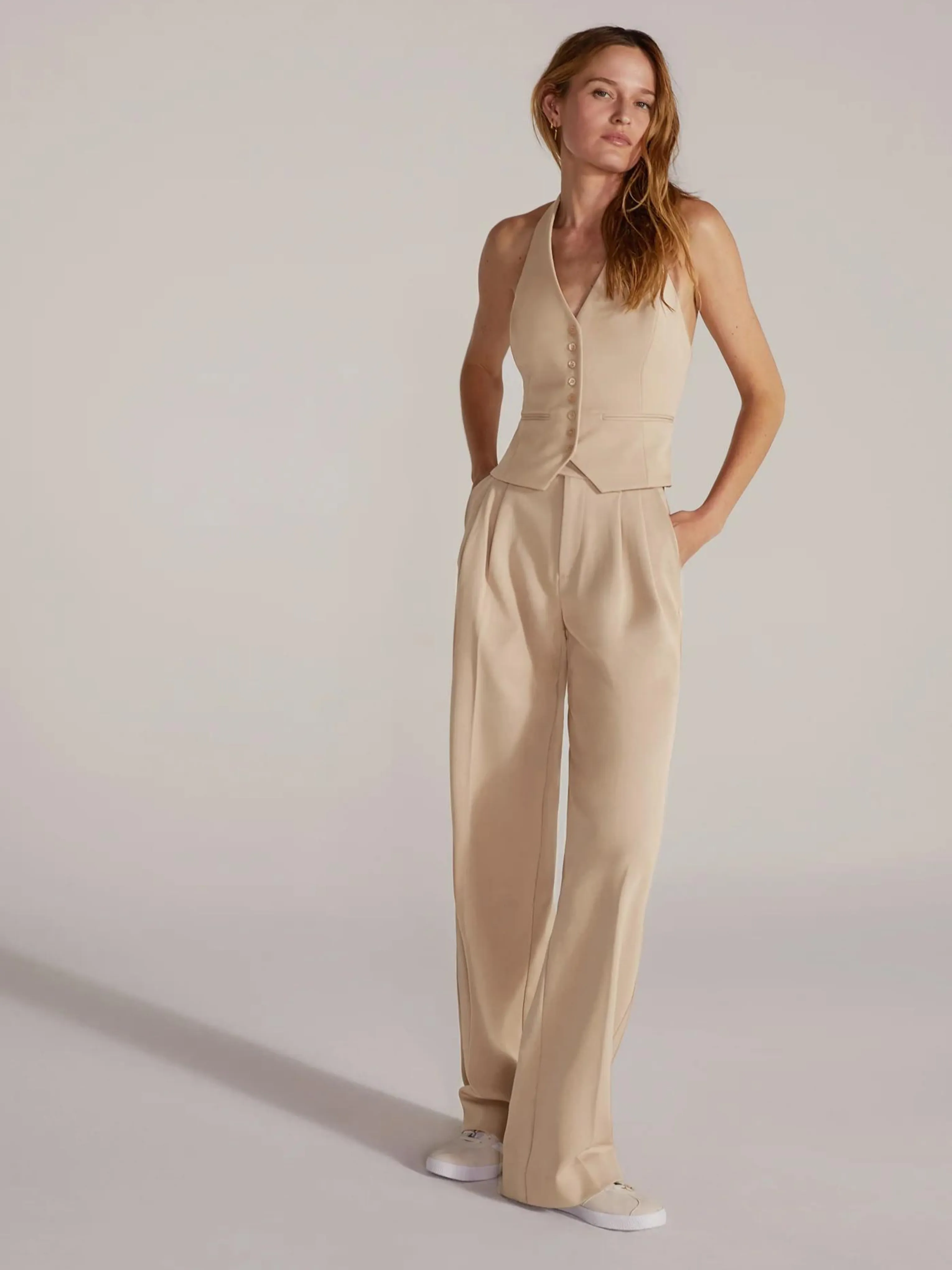 The Agnes Pant in Beige