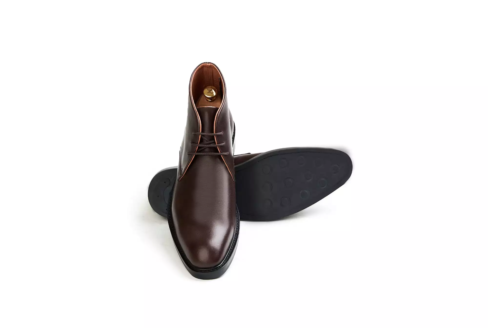 The Armas Chukka Boot - Mahogany Brown