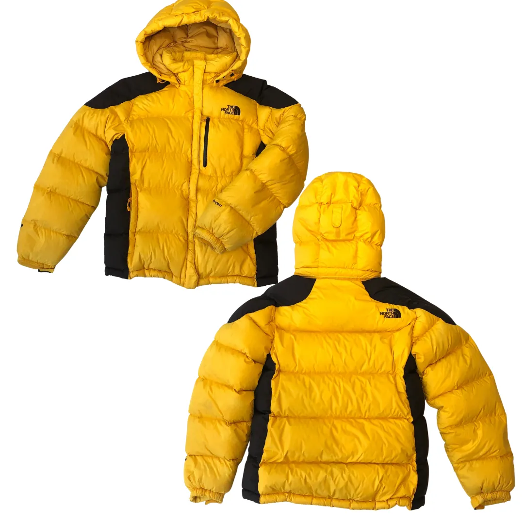 The North Face Hyvent 700 Yellow/Black Down Puffer Jacket Small