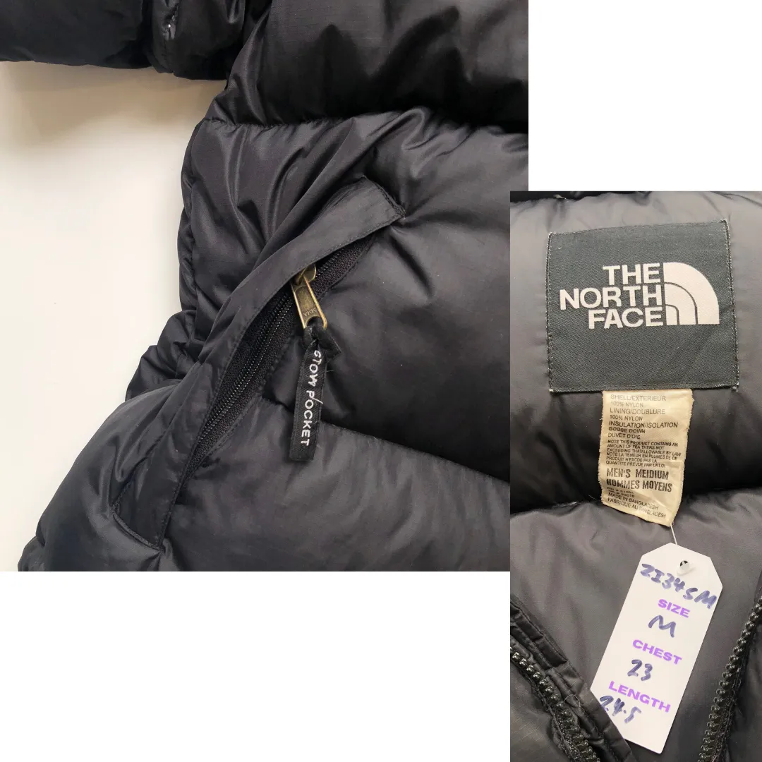 The North Face Nuptse 700 Black Down Puffer Jacket Medium