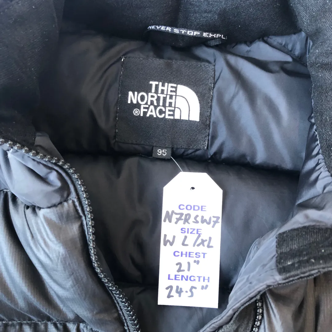 The North Face Nuptse 700 Black Down Puffer Jacket Women's Large/XL