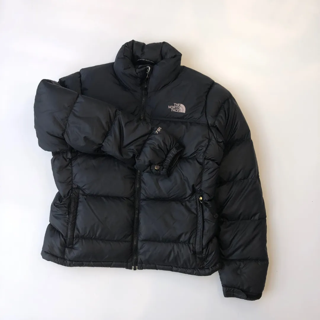 The North Face Nuptse 700 Black Down Puffer Jacket Women's M/L