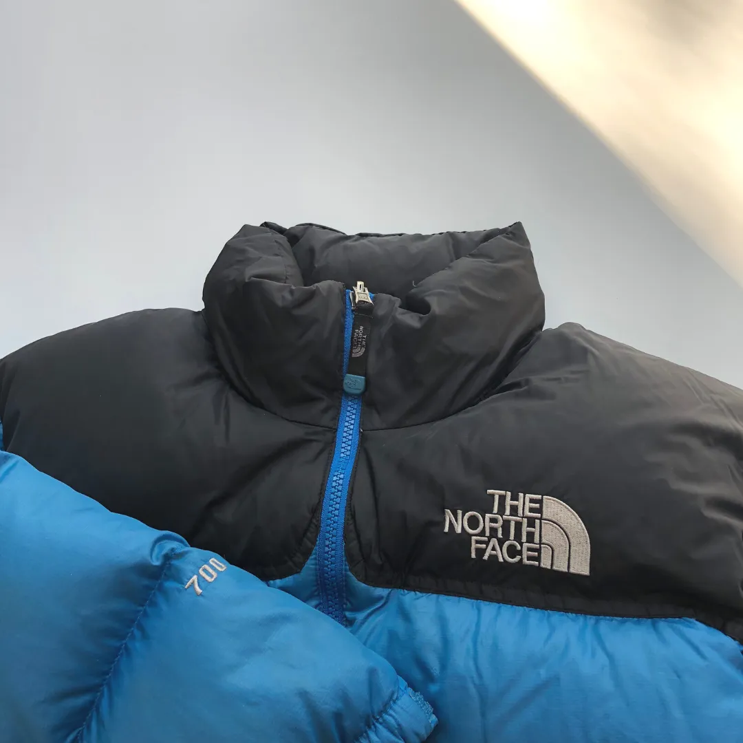 The North Face Nuptse 700 Blue Down Puffer Jacket Small/Medium