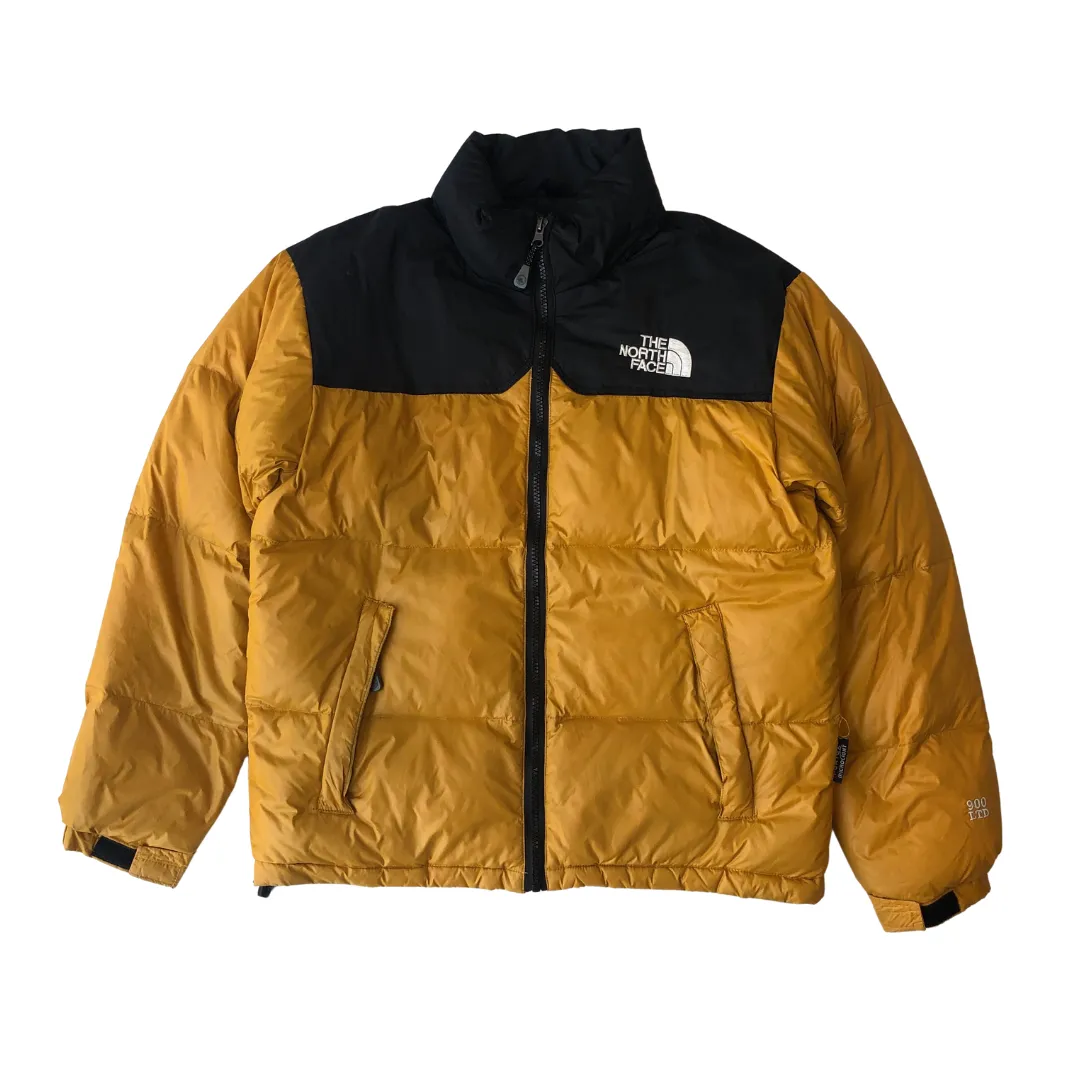 The North Face Nuptse 700 Mustard Yellow Down Puffer Jacket Medium