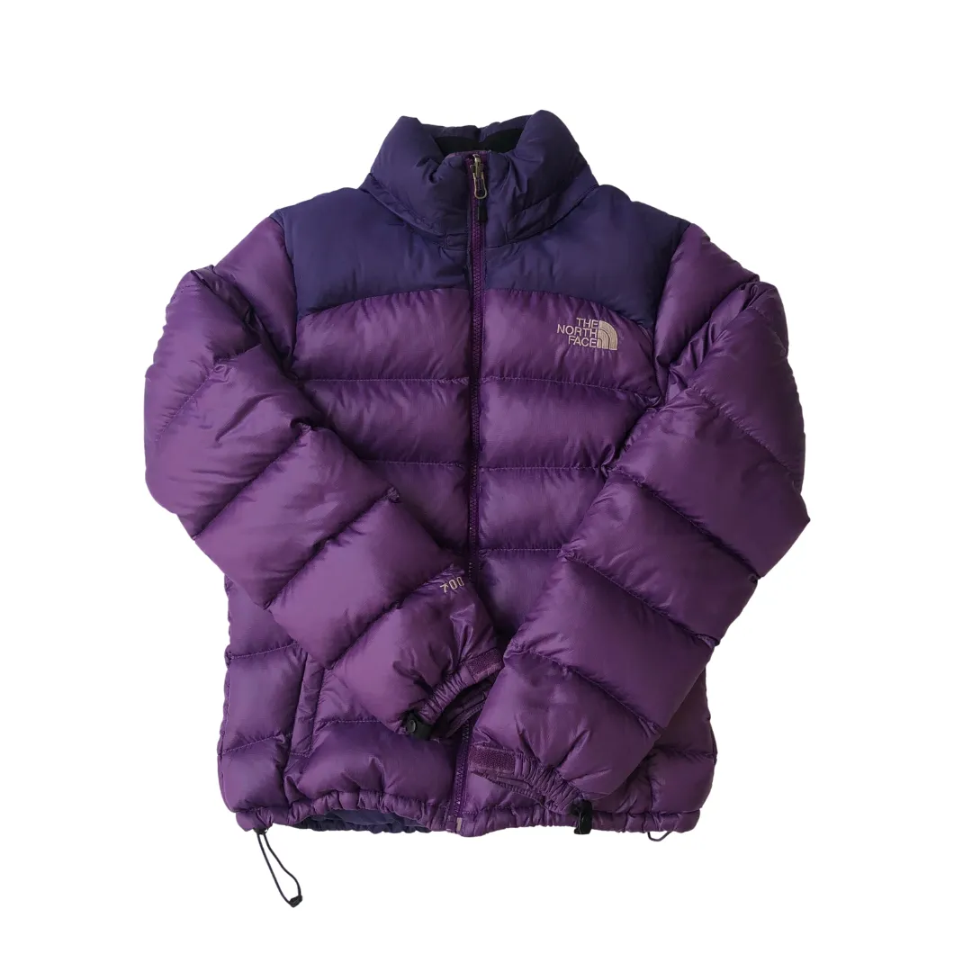 The North Face Nuptse 700 Purple Down Puffer Jacket Women's Medium