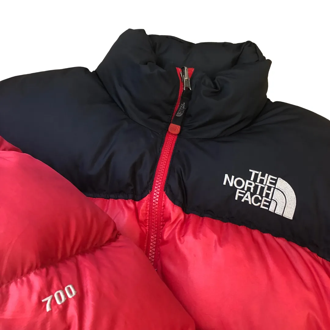 The North Face Nuptse 700 Red/Black Down Puffer Jacket Medium/Large