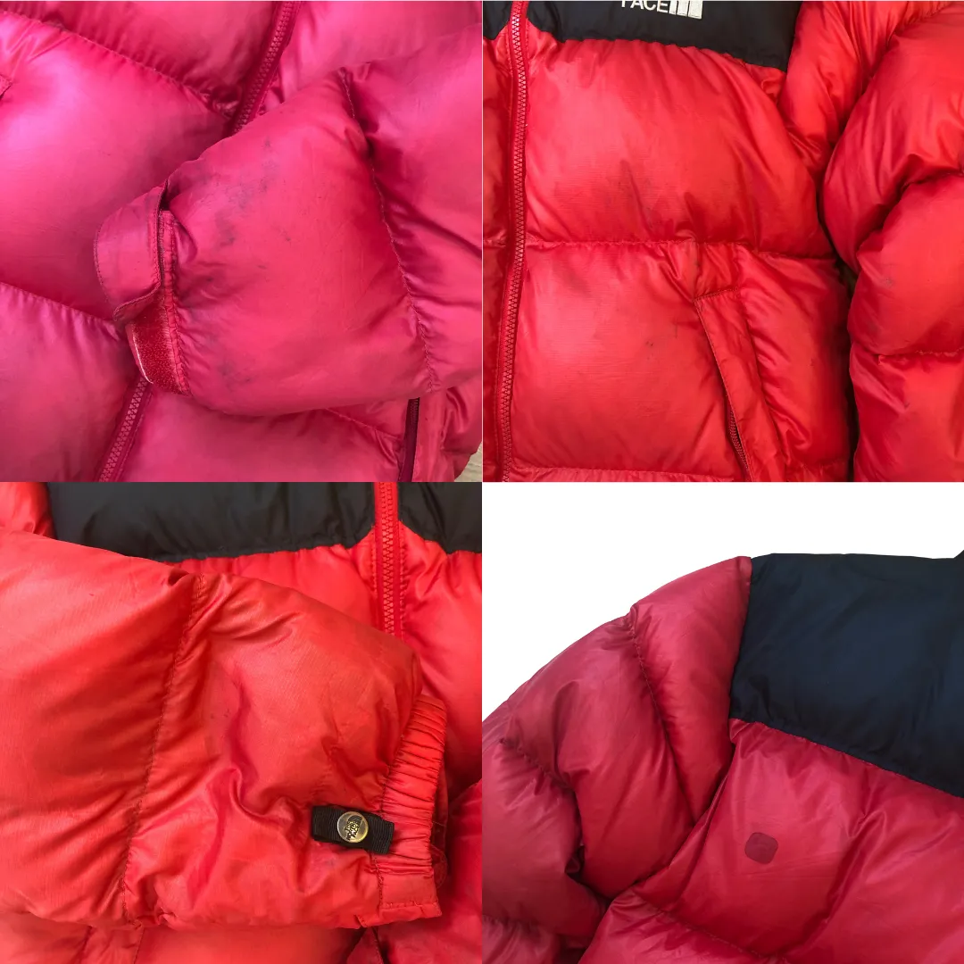 The North Face Nuptse 700 Red/Black Down Puffer Jacket Medium/Large