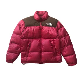 The North Face Nuptse 700 Vintage 1990s Red/Brown Puffer Jacket Small