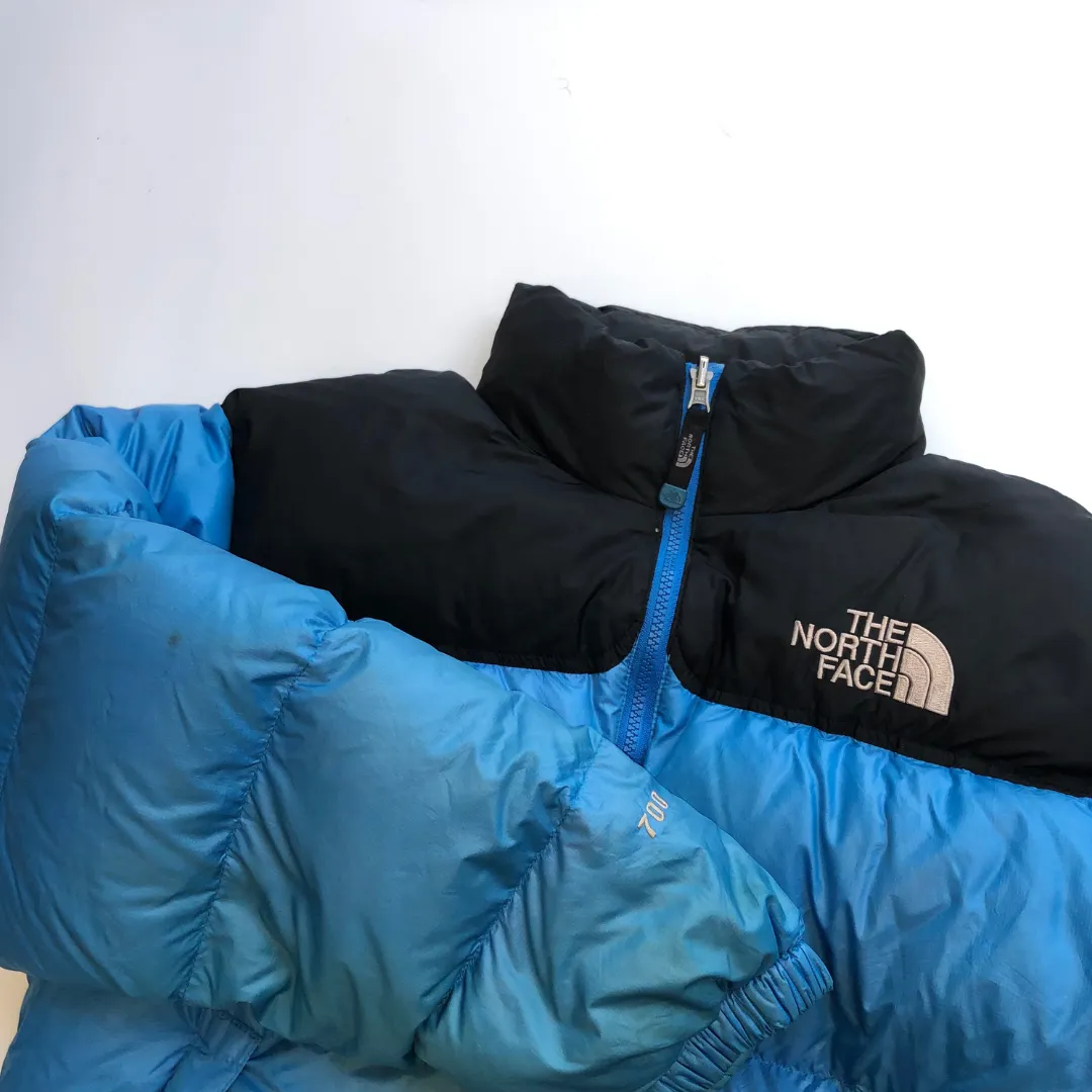 The North Face Nuptse 700 Vintage Blue Down Puffer Jacket Medium/Large