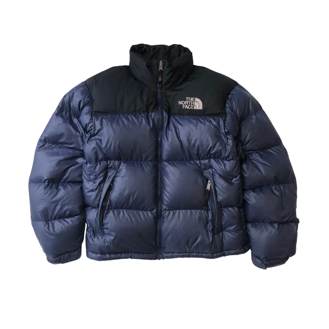 The North Face Nuptse 700 Vintage Navy Down Puffer Jacket Medium