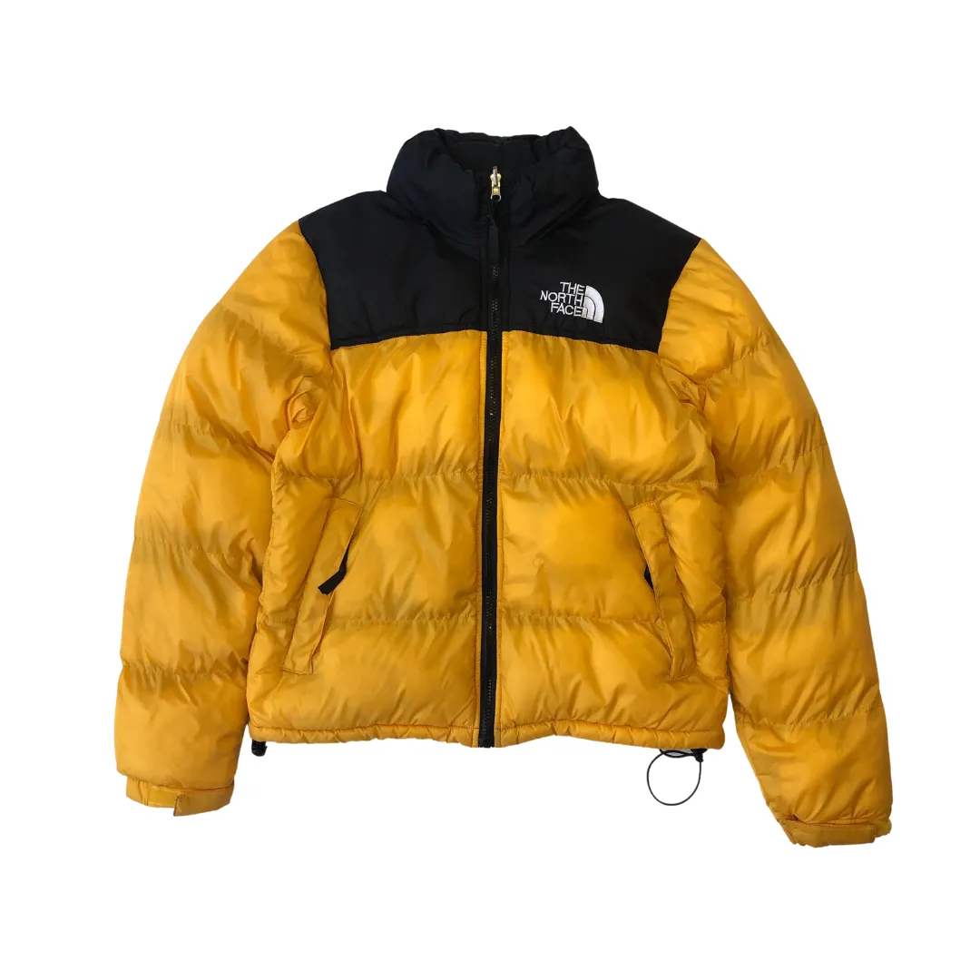 The North Face Nuptse Vintage Yellow/Black Down Puffer Jacket Medium