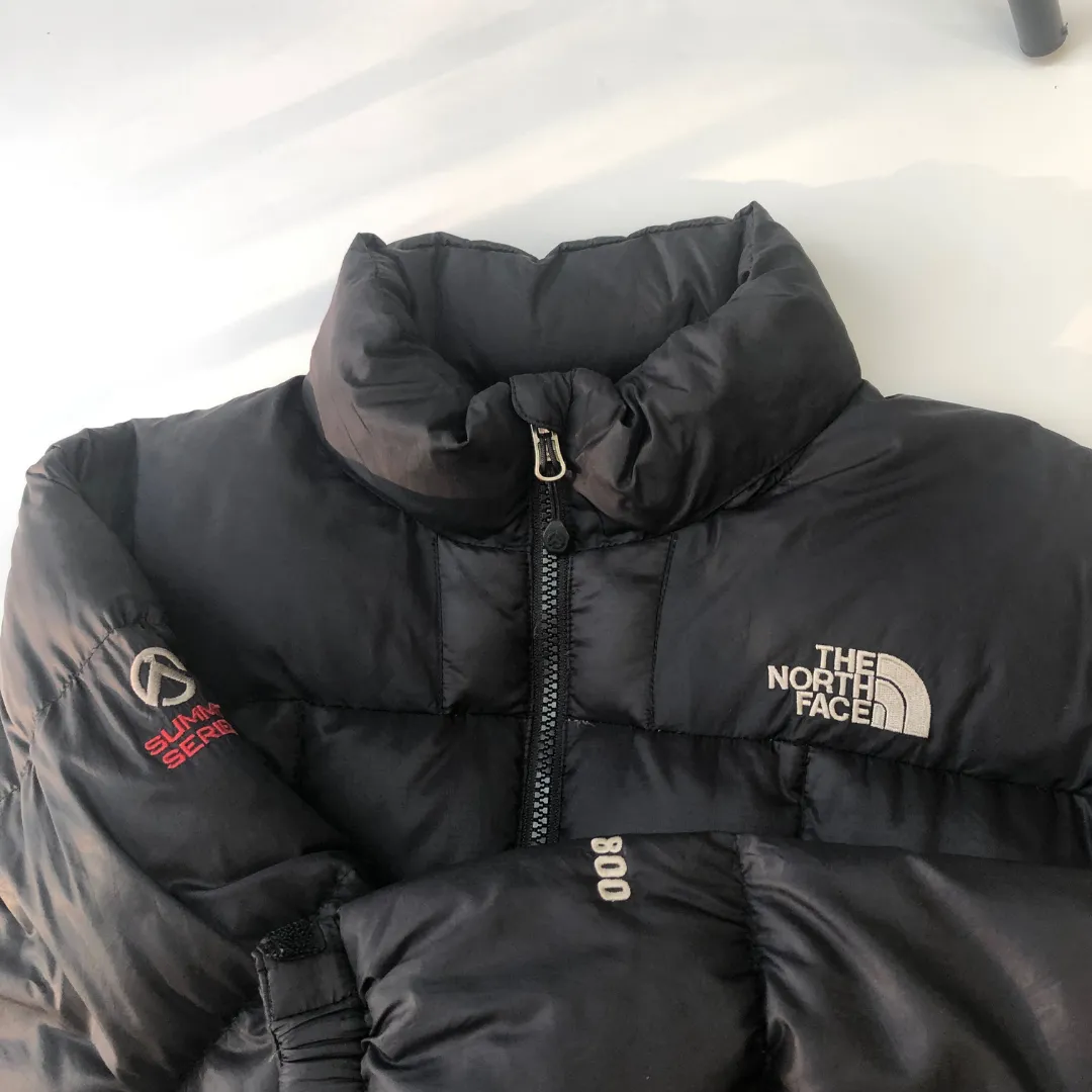 The North Face Summit Series Nuptse 800 Black Down Puffer Jacket Small