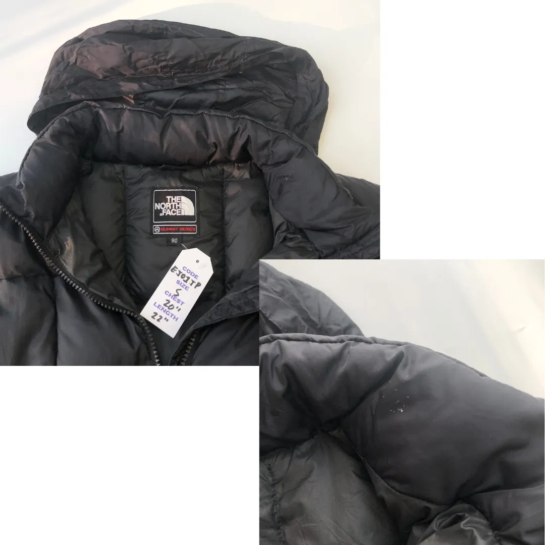 The North Face Summit Series Nuptse 800 Black Down Puffer Jacket Small