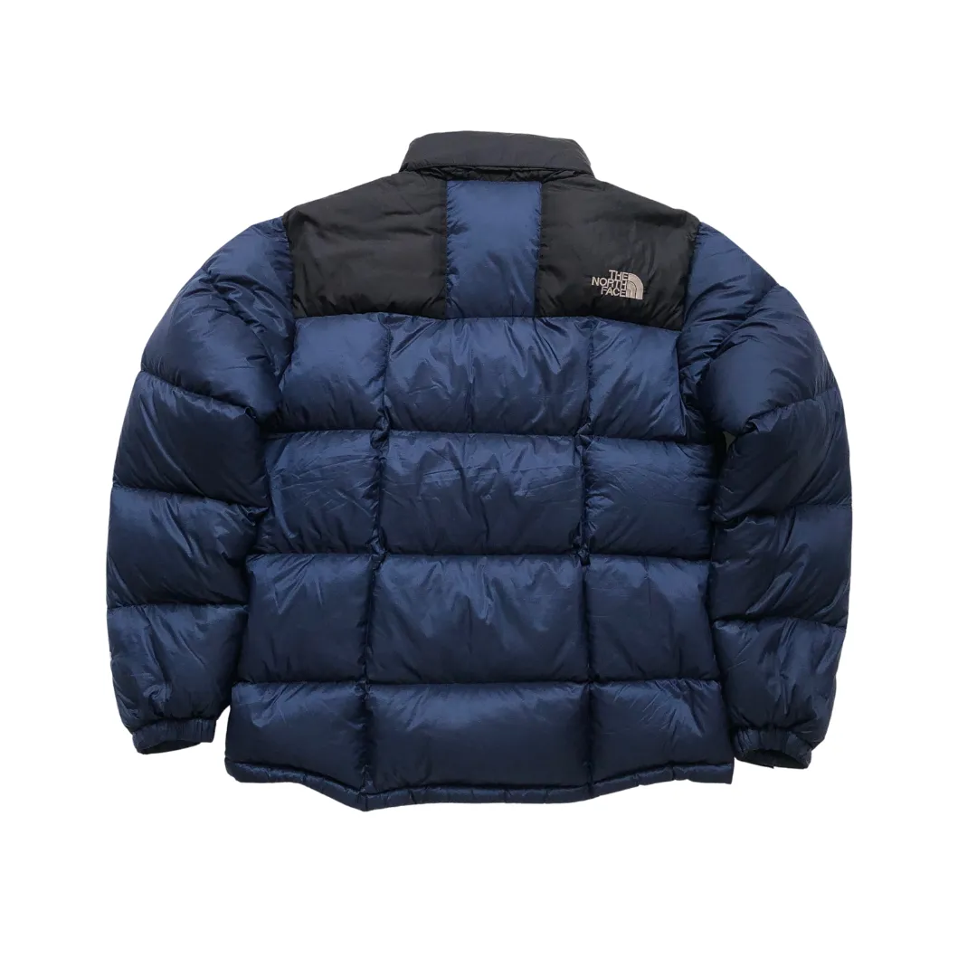 The North Face Summit Series Nuptse 800 Black/Navy Down Puffer Jacket Medium