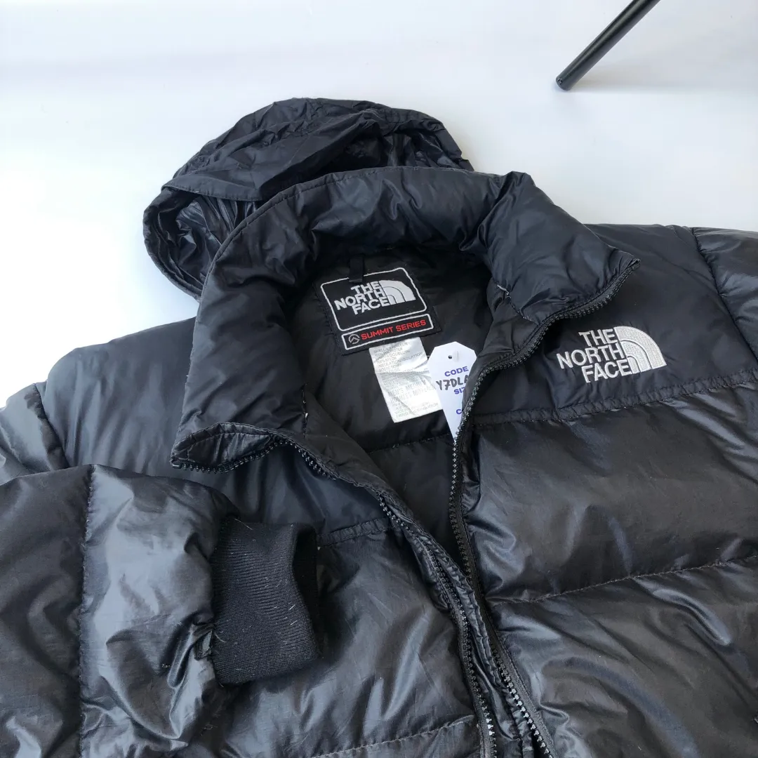 The North Face Summit Series Nuptse 900 Black Down Puffer Jacket Large