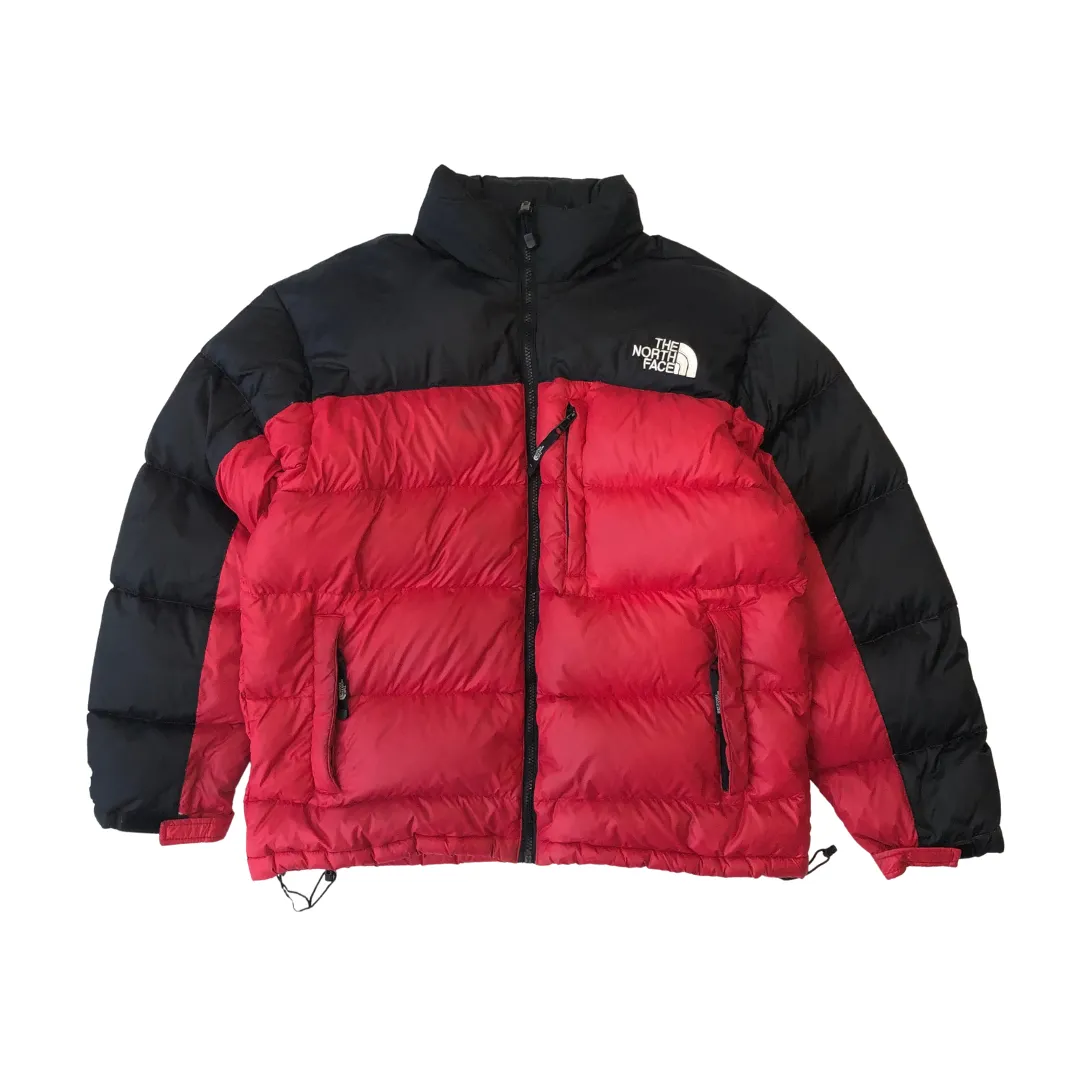 The North Face Summit Series Nuptse Red/Black Down Puffer Jacket Large