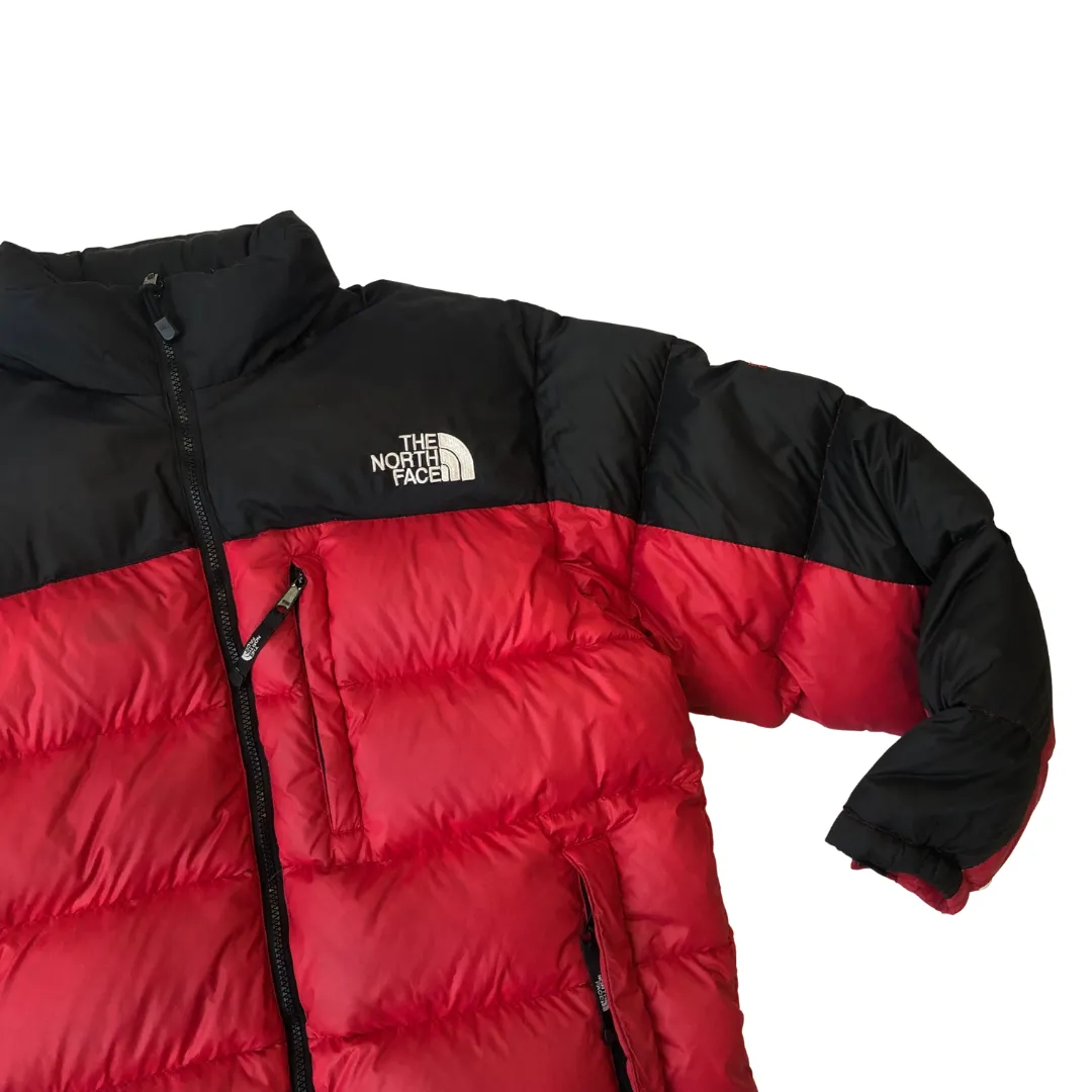 The North Face Summit Series Nuptse Red/Black Down Puffer Jacket Large