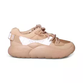 UGG La Cloud Lace Sand / White Sneakers - Women's