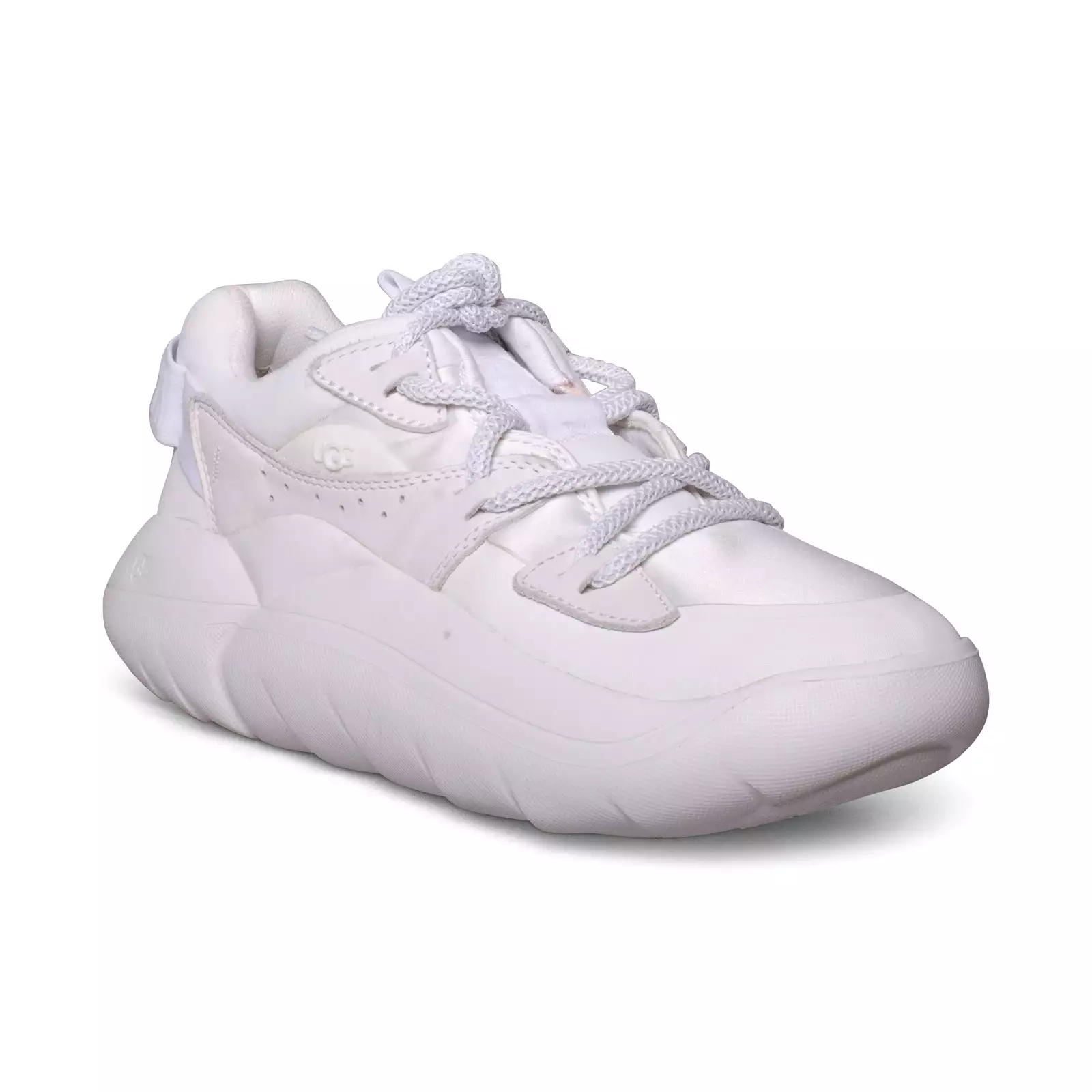 UGG La Cloud Lace White Sneakers - Women's