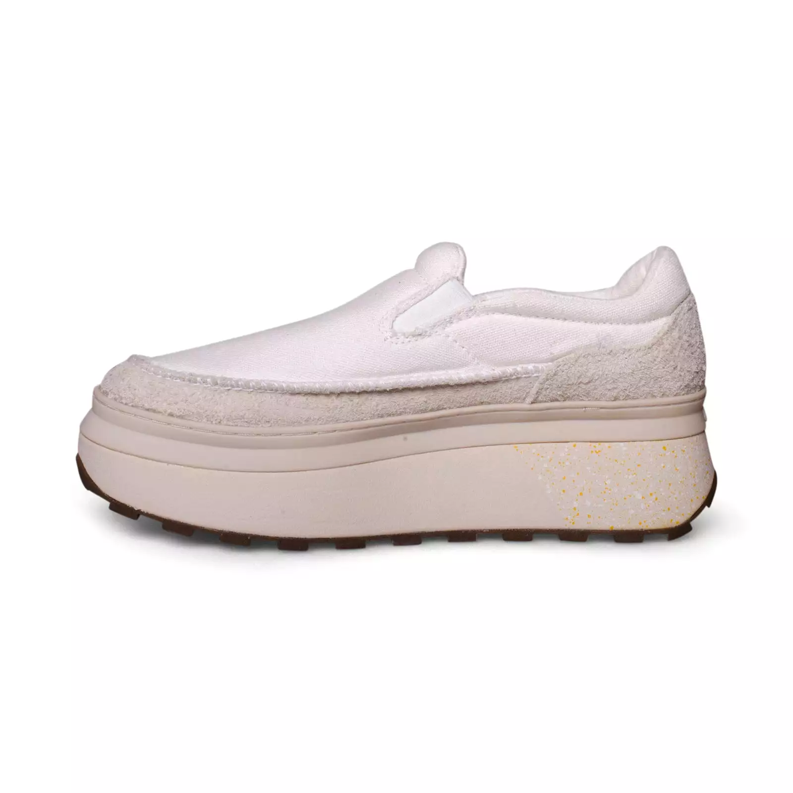 UGG Marlin Slip On White Platform Sneakers - Women's