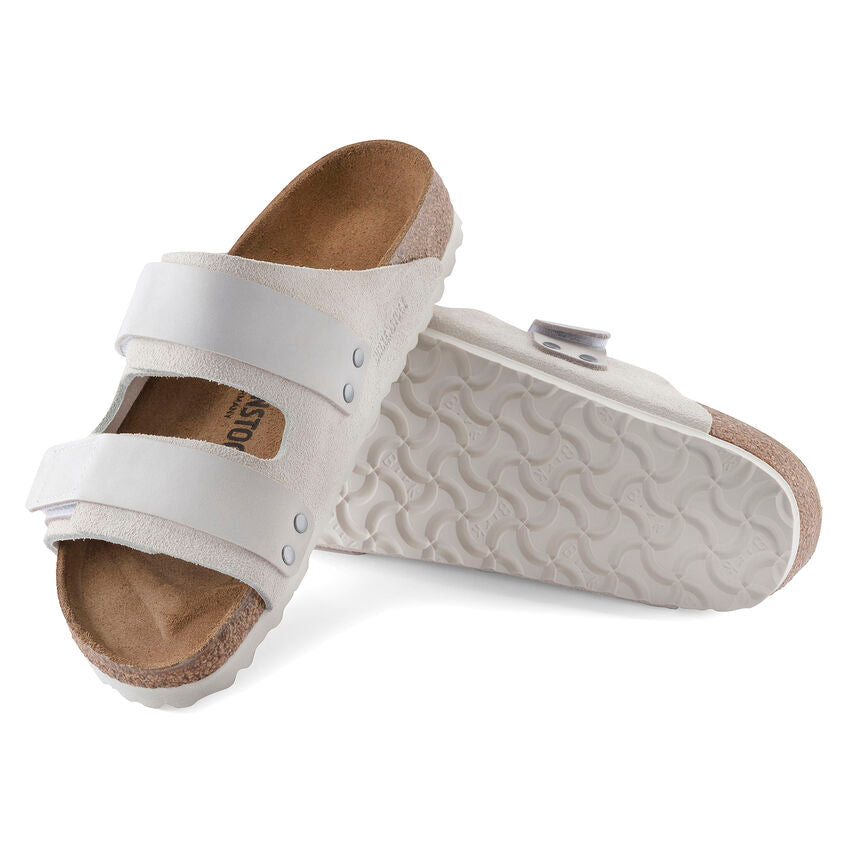 Uji Women - Antique White Suede Nubuck||Uji pour femmes - Suède nubuck blanc antique