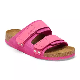 Uji Women - Fushia Tulip Suede Nubuck||Uji pour femmes - Suède nubuck fuchsia tulipe