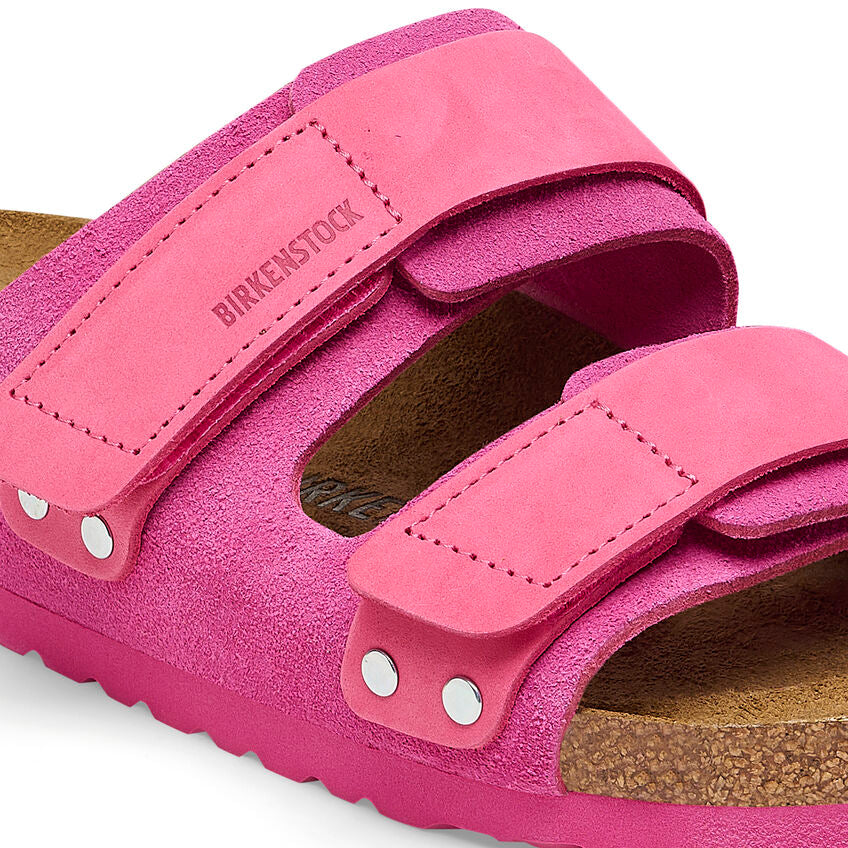 Uji Women - Fushia Tulip Suede Nubuck||Uji pour femmes - Suède nubuck fuchsia tulipe